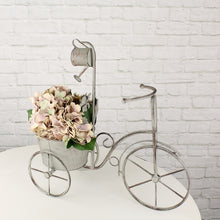 Lade das Bild in den Galerie-Viewer, Pflanzenständer Fahrrad Metall grau