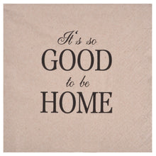 Lade das Bild in den Galerie-Viewer, 2er Set Servietten Braun Good to be home 20 Stk. 33 x 33 cm
