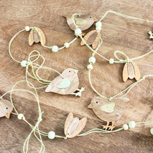 Lade das Bild in den Galerie-Viewer, 3er Set Dekogirlande Ostern Hase Huhn und Küken Holz