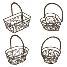 Lade das Bild in den Galerie-Viewer, 4er Set Mini Drahtkörbe