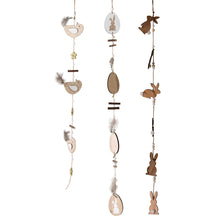 Lade das Bild in den Galerie-Viewer, Ostergirlande Ei, Huhn, Hase