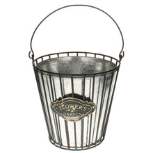 Lade das Bild in den Galerie-Viewer, Pflanzeimer Zink Metall Schwarz