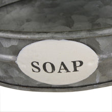 Lade das Bild in den Galerie-Viewer, Seifenschale Porzellan Metall
