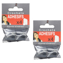 Lade das Bild in den Galerie-Viewer, 8er Set Vitragen Stangen Haken, selbstklebend schwarz oder grau