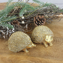 Lade das Bild in den Galerie-Viewer, 2er Set Dekoigel antikgold groß