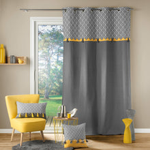 Lade das Bild in den Galerie-Viewer, Kissen mit Inlet grau Gelb