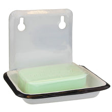 Lade das Bild in den Galerie-Viewer, Seifenhalter Emaille Weiß