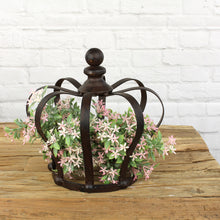 Lade das Bild in den Galerie-Viewer, Deko Krone Metall Rostbraun