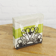 Lade das Bild in den Galerie-Viewer, Serviettenhalter dunkelrost patiniert Eisen