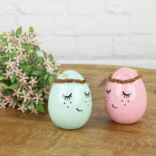 Lade das Bild in den Galerie-Viewer, 2er Set Dekoei Porzellan Blau Pink 8 cm