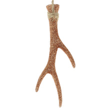 Lade das Bild in den Galerie-Viewer, 2er Set Christbaumhänger Geweih Groß Kupfer