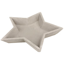 Lade das Bild in den Galerie-Viewer, Dekoschale Stern, Zement, grau
