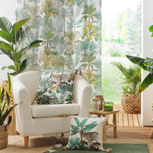 Lade das Bild in den Galerie-Viewer, Kissen mit Inlet Dschungel 50 x 50 Weiß Gold Grün