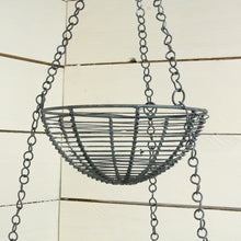 Lade das Bild in den Galerie-Viewer, Hängekorb Grau Metalldraht