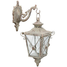 Lade das Bild in den Galerie-Viewer, Laterne mit Wandhaken, Antik finished, Metall