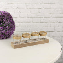 Lade das Bild in den Galerie-Viewer, Windlicht 4er Brett