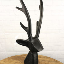 Lade das Bild in den Galerie-Viewer, Rentier Büste Schwarz 52 cm