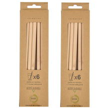 Lade das Bild in den Galerie-Viewer, 12er Set Strohhalme Bambus