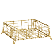 Lade das Bild in den Galerie-Viewer, Serviettenhalter filigran antikgold