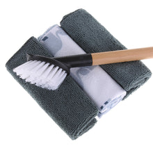 Lade das Bild in den Galerie-Viewer, Spülbürste Nylon schwarz & Spültücher schwarz