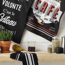 Lade das Bild in den Galerie-Viewer, 3er Set Geschirrtuch Petrol, Schwarz oder Grau