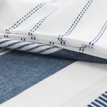 Lade das Bild in den Galerie-Viewer, Küchenhandtuch & Geschirrtuch , 2-Set, Blau/Weiß gestreift