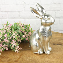 Lade das Bild in den Galerie-Viewer, Dekohase Silber 22 cm