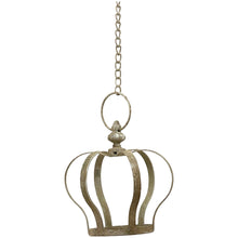 Lade das Bild in den Galerie-Viewer, Pflanzkrone hängend Antikgrau 17 cm