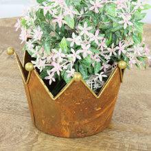 Lade das Bild in den Galerie-Viewer, Krone Metall - rostbraun