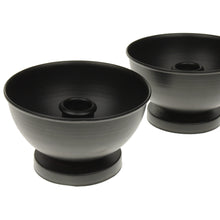 Lade das Bild in den Galerie-Viewer, 2er Set Kerzenhalter schwarz Metall