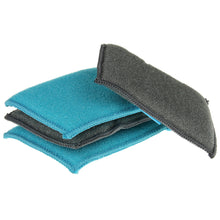 Lade das Bild in den Galerie-Viewer, 4er Set Mikrofaserschwamm Anthrazit Türkis