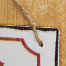 Lade das Bild in den Galerie-Viewer, Blechschild Biergarten Antikweiss / Rot