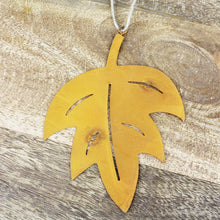 Lade das Bild in den Galerie-Viewer, 2er Set Dekohänger Blätter Metall Rost