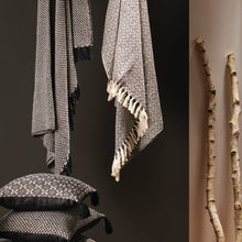 Lade das Bild in den Galerie-Viewer, Decke Baumwolle Schwarz Weiß