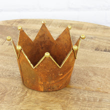 Lade das Bild in den Galerie-Viewer, Krone Metall - rostbraun