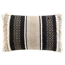 Lade das Bild in den Galerie-Viewer, Kissen Schwarz Beige Gold 30 x 50 cm