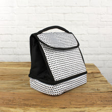 Lade das Bild in den Galerie-Viewer, Kühltasche, Lunch Box, Stoff, schwarz/weiß, 8L