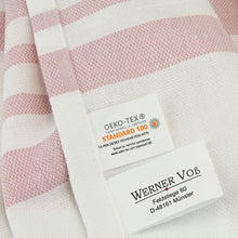 Lade das Bild in den Galerie-Viewer, Hamamtuch rosa-weiss gestreift