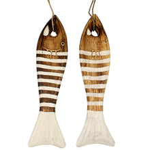 Lade das Bild in den Galerie-Viewer, Holzfisch. 2er