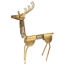 Lade das Bild in den Galerie-Viewer, Stehender Hirsch mit Wackelkopf, gold