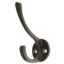 Lade das Bild in den Galerie-Viewer, Wandhaken schlicht Anthrazit Eisen