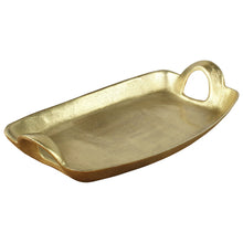 Lade das Bild in den Galerie-Viewer, Tablett mit Henkel gold