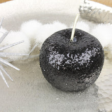 Lade das Bild in den Galerie-Viewer, Deko Apfel Schwarz Glitzer