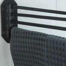 Lade das Bild in den Galerie-Viewer, Handtuchhalter Geschmiedet Schwarz
