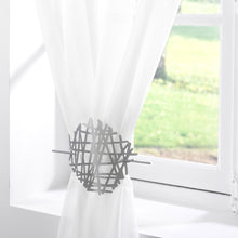 Lade das Bild in den Galerie-Viewer, 2er Set Raffhalter Grau modern