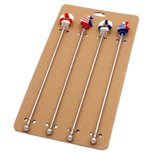 Lade das Bild in den Galerie-Viewer, Cocktail Rührstäbchen 4teilig Maritim bunt