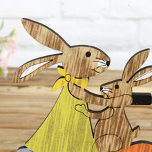 Lade das Bild in den Galerie-Viewer, Hase auf Scooter, 2er SET, Holz