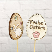 Lade das Bild in den Galerie-Viewer, 4er Set Holzstecker Ostern