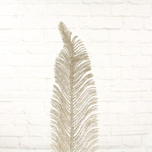 Lade das Bild in den Galerie-Viewer, Dekofeder Glitzer Champagner