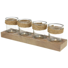 Lade das Bild in den Galerie-Viewer, Windlicht 4er Brett